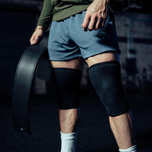 Genouillères respirantes de haute qualité pour hommes, réglables, pour la musculation, la force athlétique et les squats, avec protection par sublimation - Product Image 4