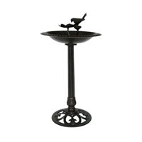 Bain d'oiseaux d'extérieur en aluminium et en fer pour arrière-cour