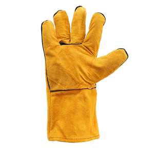 Custom Logo Safety Welding Gloves Durable Customizable <b>Heat</b> Resistance Welding Gloves <b>Heat</b>-resistant Welding - Product Image 4