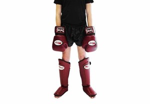 Wholesale Low Price Professional Twin Boxing Sparring Set 5 Pcs Adult Equipment Kit Genuine Leather Boxing Gloves Adjustable - Product Image 4