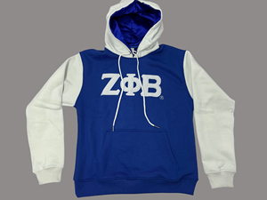 เสื้อฮู้ดผ้าฝ้ายฟลีซปักลายตัวอักษรโลโก้ Zeta Phi Beta  รักษ์โลก ทรงปกติ  ปรับแต่งได้  เสื้อฮู้ดผู้หญิงสำหรับฤดูหนาว - Product Image 1