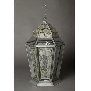 Mini Lámparas de Mesa Colgantes de Metal Blanco Moderno Hechas a Mano con Cristal para Velas de Té, Decoración Navideña y de Bodas - Product Image 3