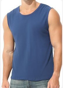 Débardeurs de sport décontractés en coton tricoté respirant de haute qualité pour hommes, 100 % coton, vente en gros - Product Image 3