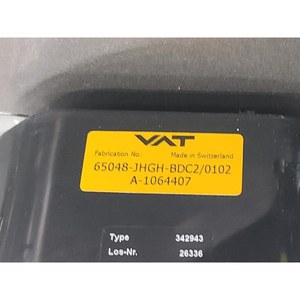 Válvula de Control de Vacío Tipo VAT 342943 65048-JHGH-BDC2/0102, Usada, Piezas de Equipos Semiconductores Legacy - Product Image 4