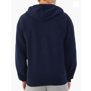 Sudaderas con capucha y cremallera para hombre, talla grande, 100% algodón, tejidas, lisas, para invierno, con estampado digital - Product Image 3