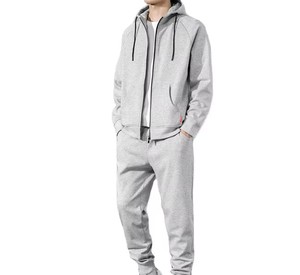 Conjunto Deportivo de Felpa para Hombre, Personalizado, Transpirable, de Otoño, Pantalón Largo y Sudadera, Ropa Deportiva de Algodón, Económico - Product Image 1