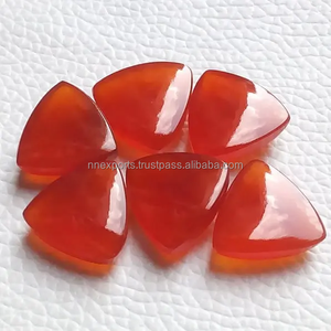 Compre Cabujones de Ónice Rojo Natural de 12 mm, Tallados en Trillón, Pulidos a Mano, Piedras Preciosas Sueltas para la Fabricación de Joyería de Moda al Mejor Precio de Fábrica - Product Image 3