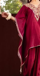 Embroidery Beautiful Dubai Abaya for Women Hand Work Kaftan Traditional Islamic Clothing and Accessory Designed for Muslims - Product Image 4