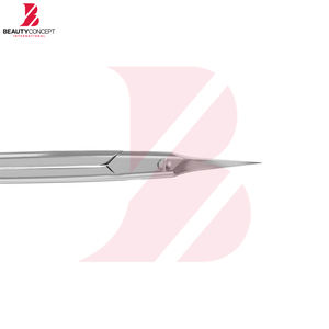 Ciseaux à cuticules courbés avec logo personnalisé, outils de manucure de qualité supérieure, ciseaux à ongles en acier inoxydable pour salon professionnel et usage domestique - Product Image 6