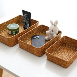 ชุดตะกร้าหวายทะเล 5 ใบ พร้อมโครงเหล็ก ตะกร้าเก็บของทำมือ ขายส่ง เป็นมิตรกับสิ่งแวดล้อม ผลิตในเวียดนาม - Product Image 5