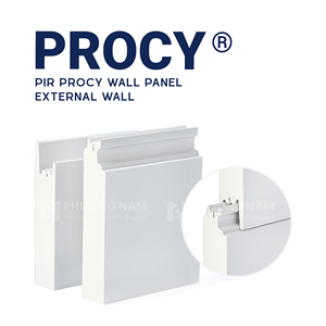 PIR lõi bên ngoài tường procy Bảng điều khiển bền vững cách âm chống cháy an toàn Bảng điều khiển nhẹ cho kho lạnh và không gian công nghiệp sạch - Product Image 4