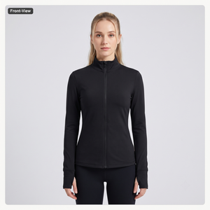 Custom Breathable Rhinestone Back Stretch <b>Mock</b> <b>Neck</b> Women's Skinny Fit Base Layer Equestrian Spandex/nylon Zipper Closure - Product Image 1