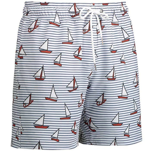 Shorts de plage d'été OEM pour hommes, doux, imprimés, pour la natation, la planche à roulettes, la gym, décontractés - Product Image 3