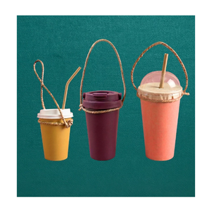 Los Mejores Accesorios Naturales para Vasos de Café para Llevar, Portavasos de Agua de Jacinto, Accesorio Ecológico y Económico para Cafeterías y Bebidas - Product Image 5