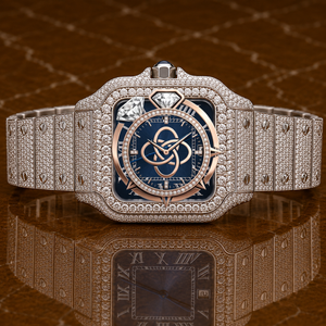 Reloj de Diamantes Moissanite de Alta Calidad para Hombre, Completamente Cubierto con Piedras VVS - Product Image 1