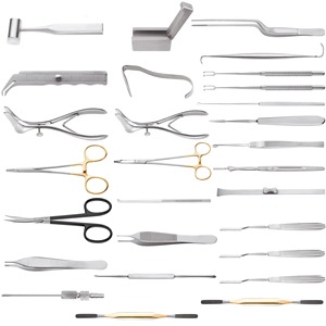 Ensemble chirurgical professionnel de rhinoplastie, 28 pièces, Kaye Gruber, acier inoxydable allemand, kit d'instruments de chirurgie nasale - Product Image 6