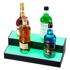 Espositore Illuminato a LED a 2 Livelli da 16 Pollici in Acrilico per Bar, Casa e Uso Commerciale, Porta Bottiglie di Whisky e Liquori - Product Image 5