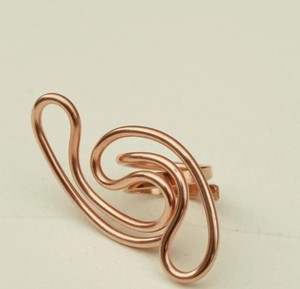 Anillo de cobre para mujer, anillo de cobre hecho a mano para boda, compromiso, fiesta, decoración de boda, regalo, fiesta de compromiso, regalo para mujer - Product Image 1