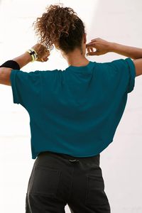 เสื้อยืดทรงบ็อกซี่ฟิตสำหรับผู้ชาย ผ้าสโตนวอช โพลีเอสเตอร์คอตตอน เนื้อหนา สไตล์ลำลอง โอเวอร์ไซส์ สตรีทแวร์ มีหลายขนาดให้เลือก - Product Image 2