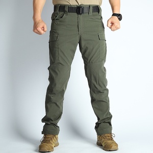 Pantalones Cargo Casuales de Lona de Alta Calidad SANGLASPORTS SS-MP-212, de Poliéster/Algodón, con Cintura Elástica, para Hombre, Temporada de Primavera, Venta al Por Mayor - Product Image 2