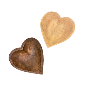 Bol à pâte en bois d'acacia fait main, écologique, en forme de cœur, pour fruits secs, desserts, service de table, cadeaux UF - Product Image 2