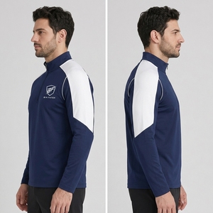OEM Custom Quarter Zip Half Zip Athletic <b>Jacket</b> <b>Men</b> Women Youth Sportswear Quick Dry Team <b>Pullover</b> Canvas Stand Breathable - Product Image 5