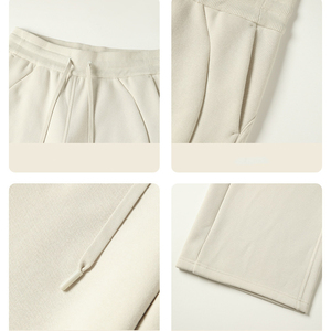 Pantalon de survêtement évasé à jambes larges pour femmes, 100% coton, vêtements de sport, impression de logo personnalisée, fermeture à cordon, service OEM - Product Image 6