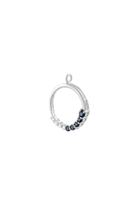 Colgante de Zafiro Azul y Diamantes en Plata de Ley 92.5 KLSP-50572 - Product Image 2
