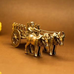 <b>Gold</b> Brass Elephant Figurine Stack Three Feng Shui Tabletop Home Decor Statue <b>Ornament</b> Heavy Duty Elephant Group Sculpture - Product Image 4