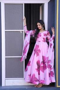 Vestidos de Fiesta para Mujer, Combinación de Estilos Tradicionales Indios y Occidentales, Tela de Organza, Diseño Moderno, Alta Calidad, Listos para Usar, Talla 4 - Product Image 5