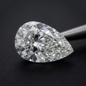 Diamant de laboratoire solitaire en forme de poire, certifié GIA, synthétique CVD HPHT, 1ct 2ct 3ct, DEF VVS VS, qualité excellente, idéal - Product Image 2