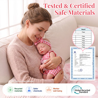 Poupée Bébé Reborn Fille Réaliste Aurora de 16 Pouces en Silicone Intégral, Poupée Nouveau-né Endormie, Fournisseur OEM ODM