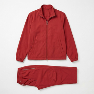 Men Windbreaker Tracksuit Full Zip Sports Jacket and Jogger Pants Athletic Wear Wholesale - Product Image 2