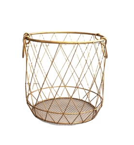 Hot Selling Metal Brass Traditional Bowl Shaped Pooja <b>Flower</b> <b>Basket</b> Decorative Multipurpose Metal <b>Basket</b> Storage and Gifting - Product Image 1