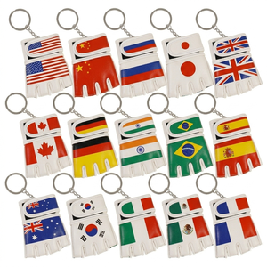Llavero de Guantes de Fitness Mini Personalizados con Marca/Bandera, de Cuero PU, de Medio Dedo, con Agarre para Lucha, Unisex, para Regalo Promocional de Gimnasio - Product Image 4