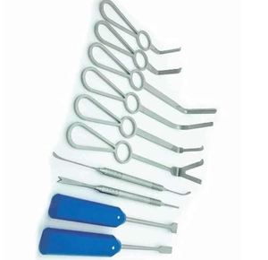 Juego de 10 Instrumentos Quirúrgicos de Acero Inoxidable Alemán, Autoclavables, para Cirugía Mínimamente Invasiva y Ortognática, con Certificación CE - Product Image 4