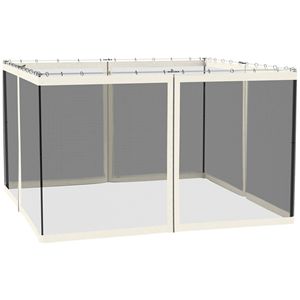 Zanzariera Bianca con Cerniera 10x12 per Tenda da Campeggio e Veranda, Confezione da 10 - Product Image 1