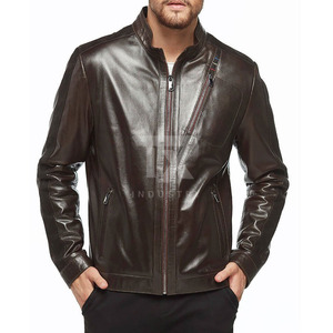 Hot Sale <b>Men's</b> New Design Genuine <b>Leather</b> <b>Jacket</b> for <b>Men</b> <b>Leather</b> Material Full Sleeves Street Wear Professional - Product Image 1