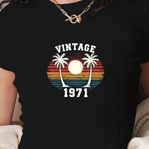 Camiseta corta de moda para mujer Palm VINTAGE 1971 - Product Image 2