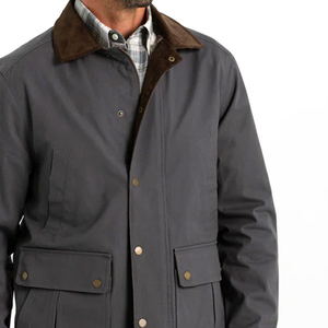 SUQAINA Private Label Plaid Casual Polyester Lined 100% Cotton Waxed <b>Canvas</b> Winter Hunting <b>Jacket</b> Oil Finish Men's - Product Image 5