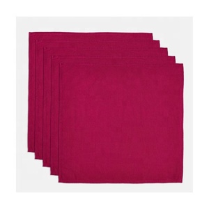 Bloque de mano impreso puro mezclado sangre rojo Color bordado superventas algodón lavable personalizar servilleta de tela para el hogar - Product Image 3