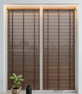 Eco Friendly Horizontal Wood Blinds Premium Material 2 Inch Slats Adjustable Light Filtering <b>Window</b> <b>Shades</b> for Office - Product Image 4