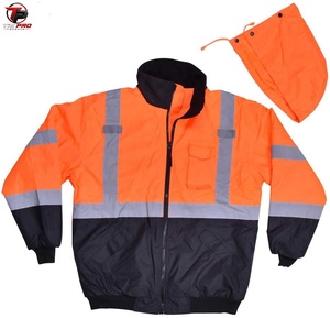 Chaqueta de Seguridad Reflectante de Alta Visibilidad, Impermeable, Ropa de Trabajo, Chaqueta de Invierno, Abrigo de Advertencia Industrial - Product Image 1