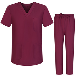 Pantalon droit unisexe respirant en polycoton de couleur unie avec plusieurs poches, uniforme médical d'hôpital SANGLASPORTS Needle - Product Image 4