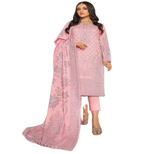 Asian Daily Wears Pakistán Ropa India Lana de melocotón Shalwar Kameez Trajes Bin Hameed Volume RANGEEN Colecciones - Product Image 1