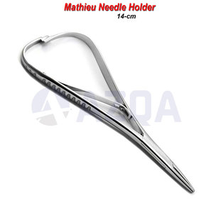 Stainless Steel Orthodontic Instruments Kit Set of 3 <b>Bracket</b> Tweezers Kelly Forceps and Mathieu Needle Holder - Product Image 2