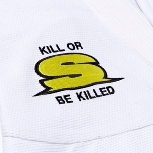 Kimono BJJ Shoyoroll blanc, Gi 450 GSM, uniforme de Jiu-Jitsu pour adulte, coupe classique, coton durable, vêtements d'arts martiaux - Product Image 5