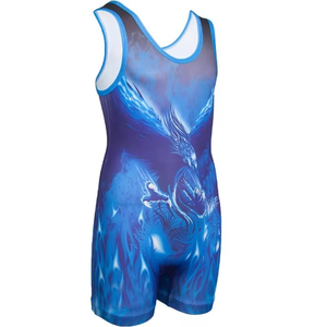 Trajes de Lucha Personalizados, Sublimados, Estilo Vintage, Elásticos, de Spandex/Poliéster, Gran Venta - Product Image 3