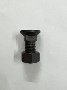 Boulons de charrue 12 mm en acier au carbone, ensemble de boulons et d'écrous hexagonaux, finition noire, fixations pour pièces de machines agricoles - Product Image 3
