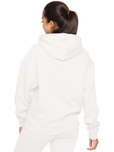 Sudadera con capucha corta personalizada de nueva llegada, elegante, para mujer, con cierre de cremallera, en un color único y a un precio razonable. - Product Image 5